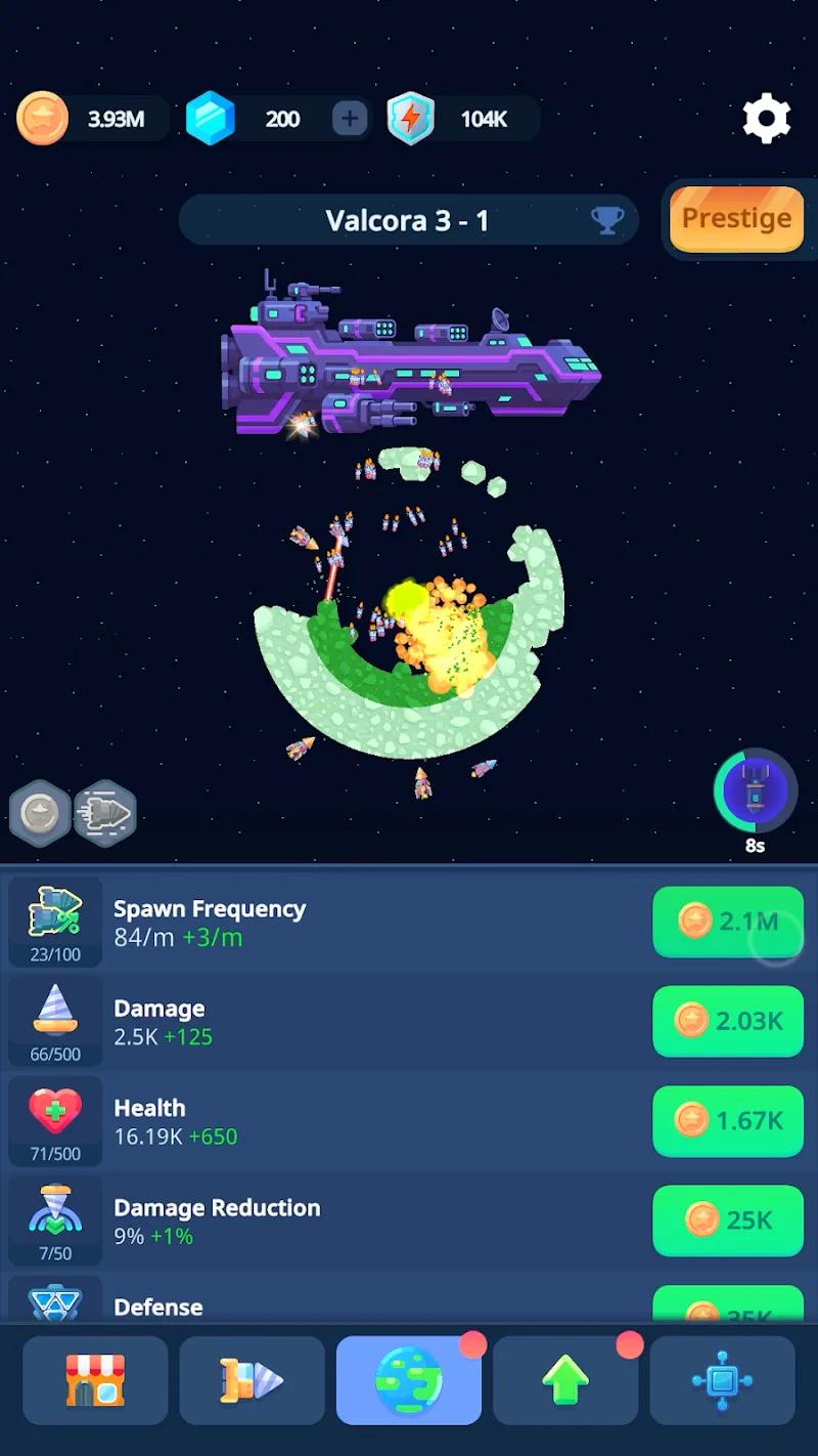 Planet Miner: Idle Action Game Screenshot 2