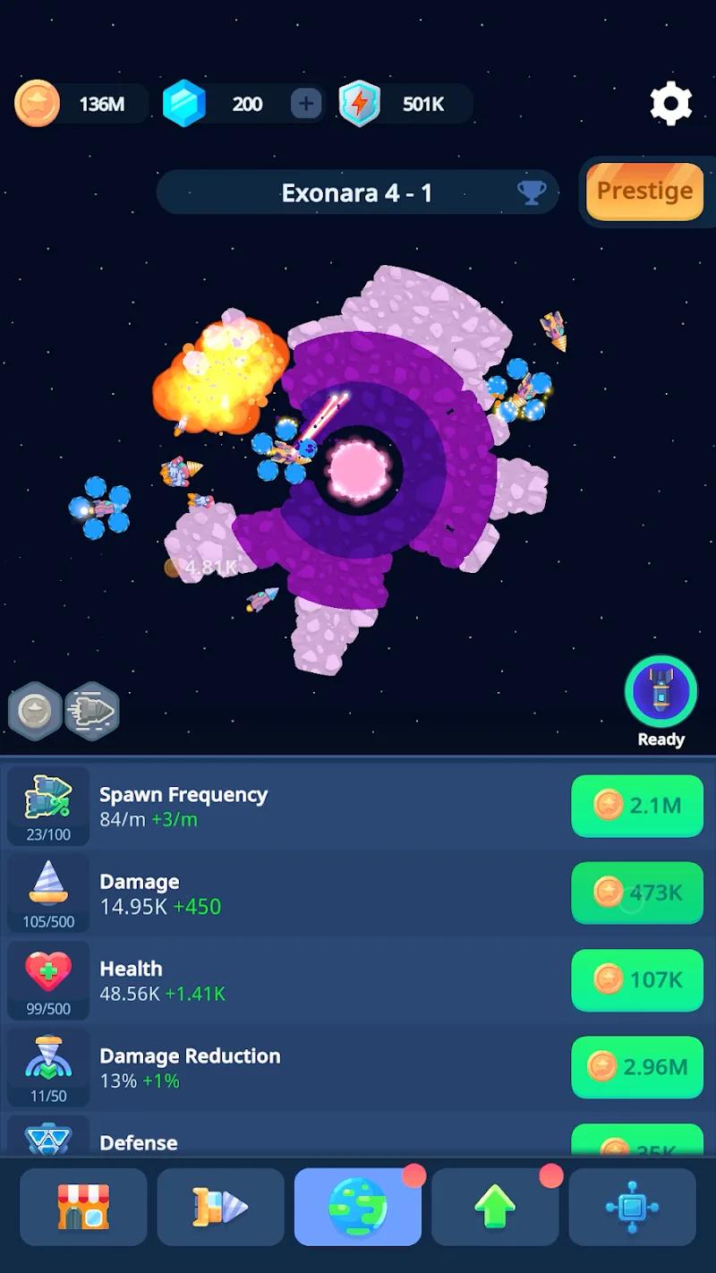 Planet Miner: Idle Action Game Screenshot 3