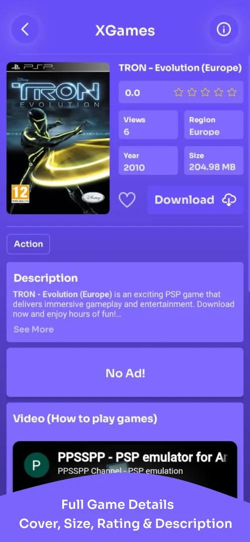 XGames – Play PSP, PS2 & More Screenshot 5