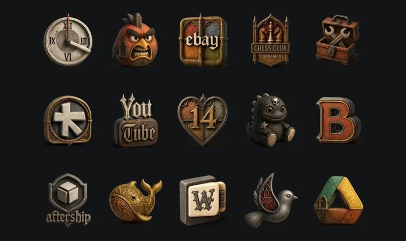 Goth - Icon Pack Screenshot 1