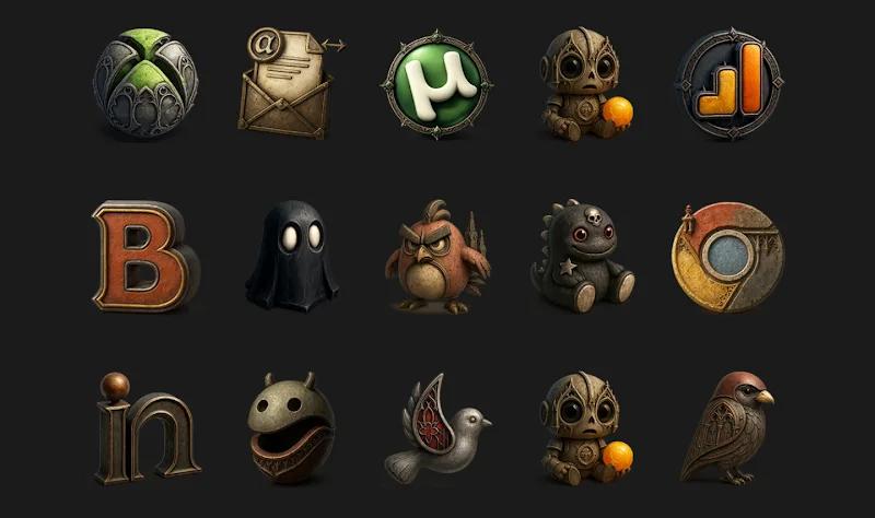 Goth - Icon Pack Screenshot 3