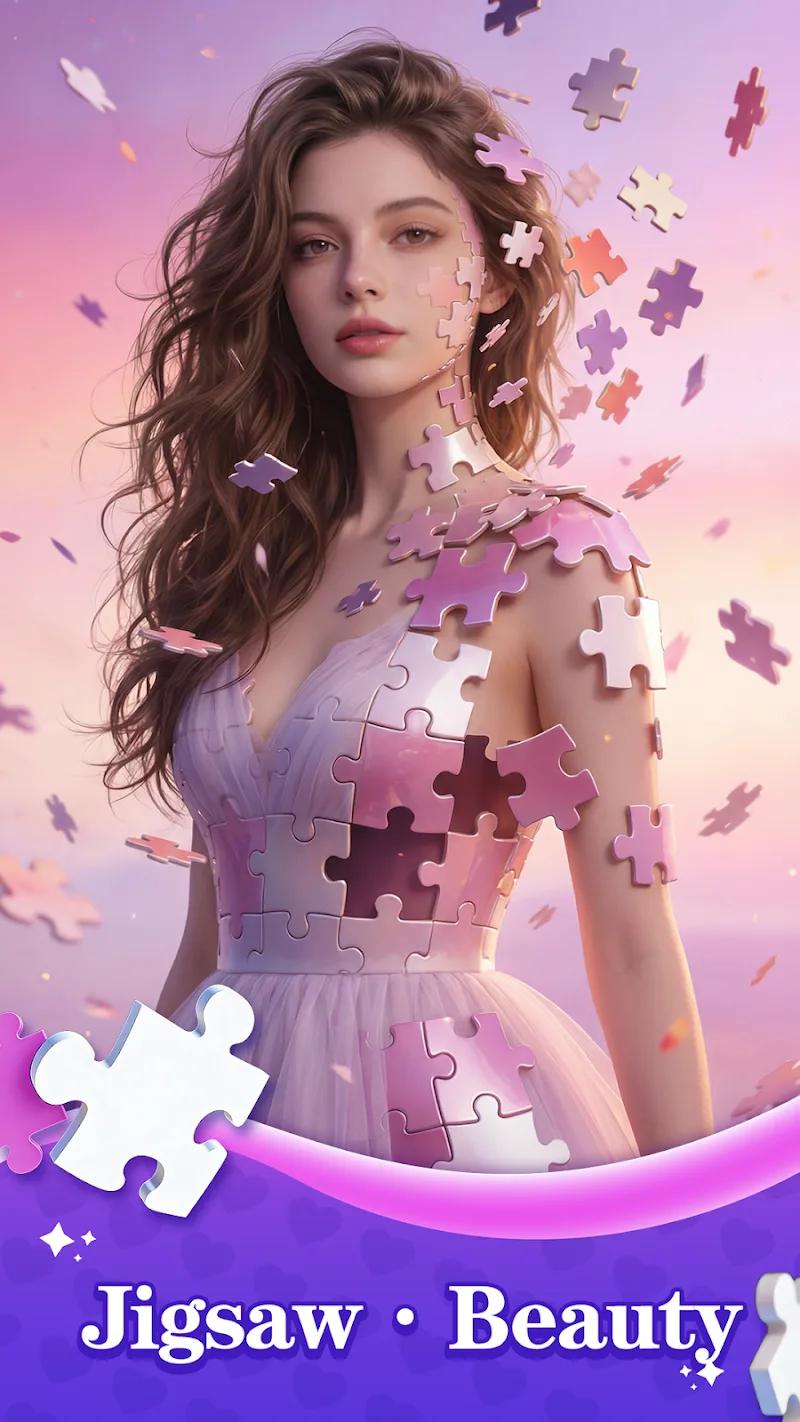 Heartstring Puzzle-Girl Jigsaw Screenshot 1