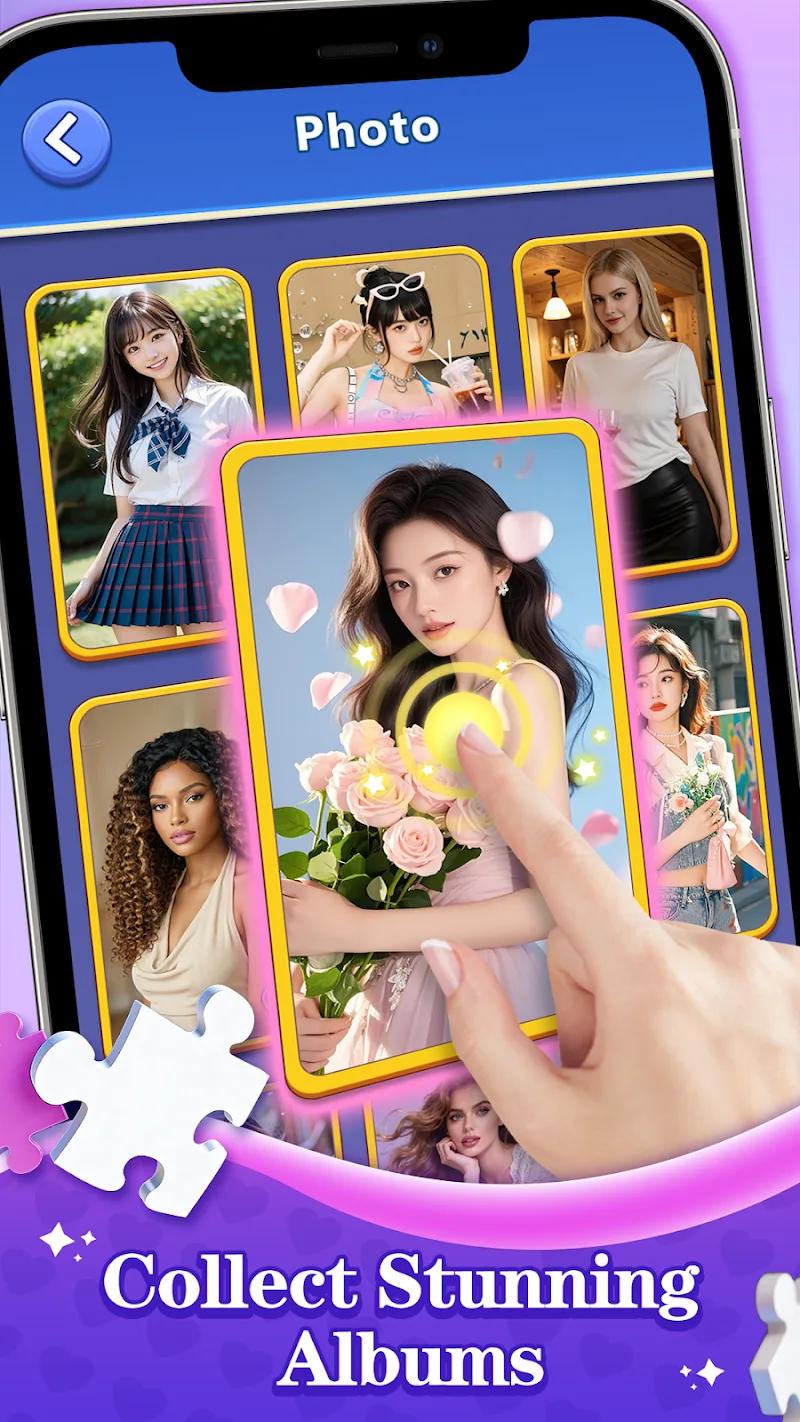 Heartstring Puzzle-Girl Jigsaw Screenshot 4