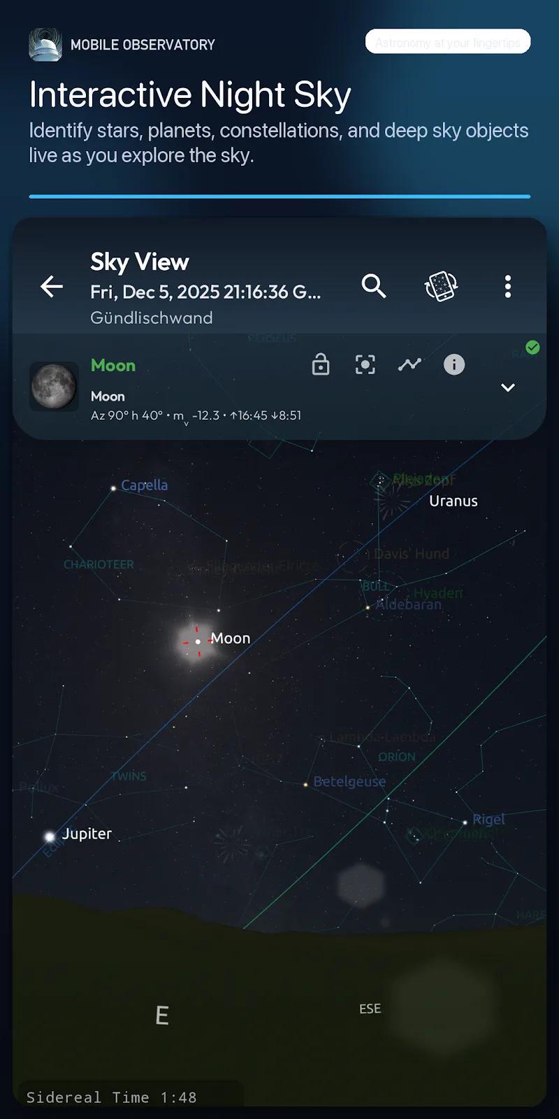 Mobile Observatory Pro Screenshot 2