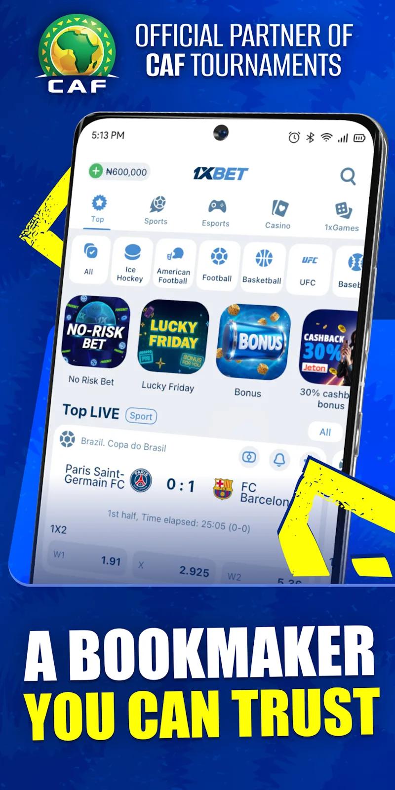 1xBet Screenshot 2