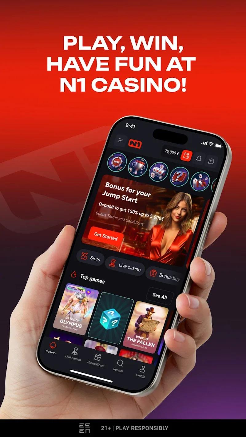 N1 Casino Screenshot 1