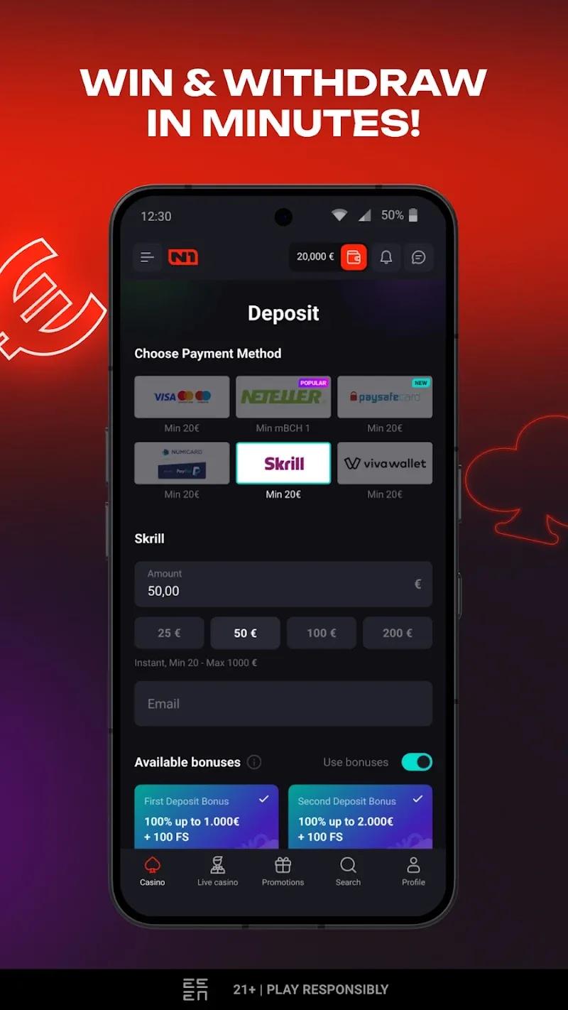 N1 Casino Screenshot 5