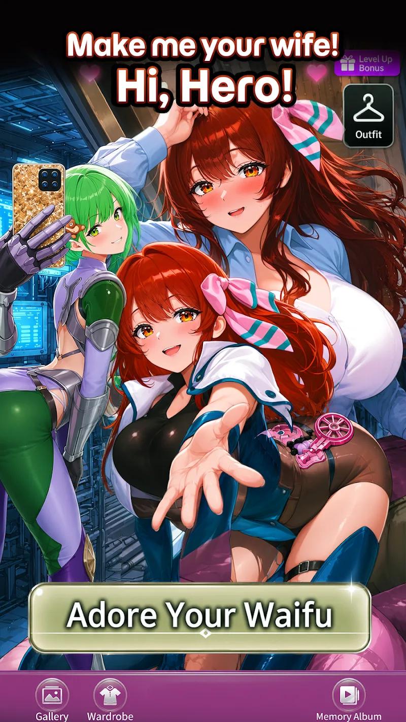 Waifu Harem Anime Girlfriend Screenshot 1