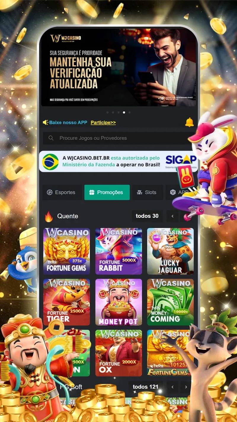 WJcasino.bet.br Screenshot 1