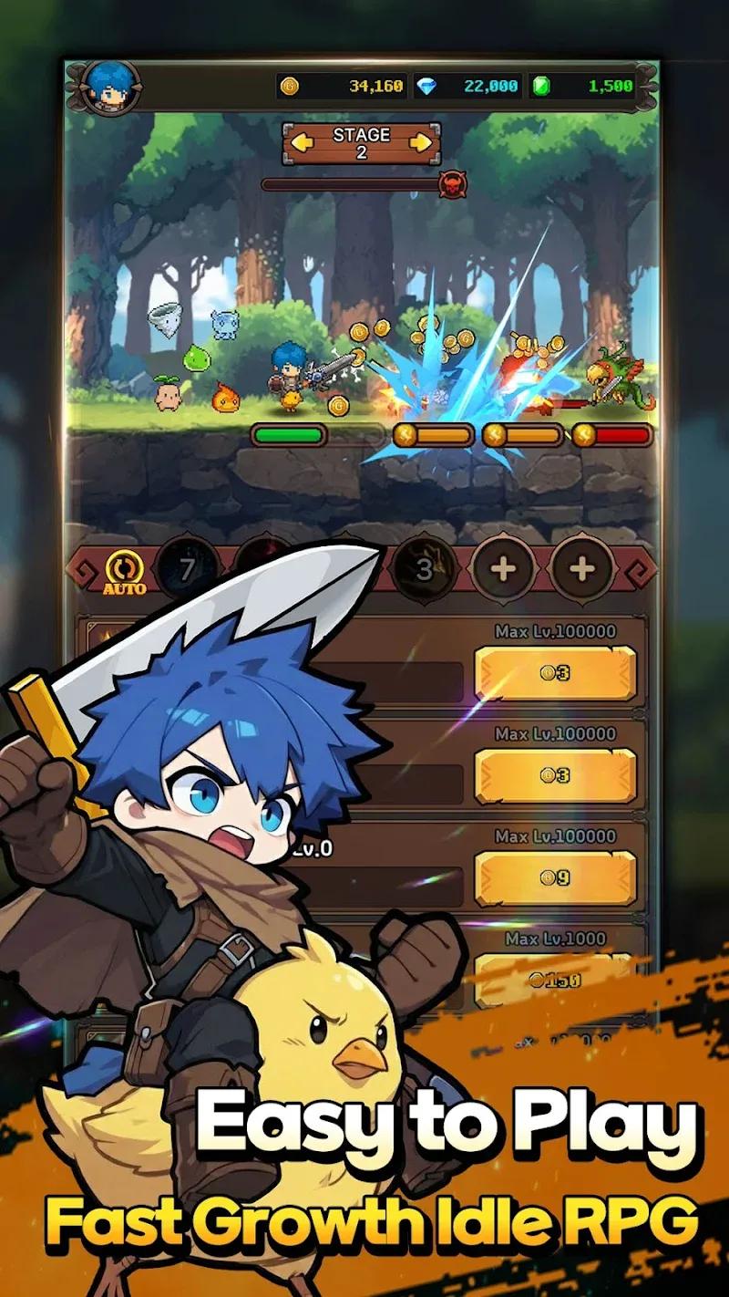 Dragon Slayer : Pixel Idle RPG Screenshot 1