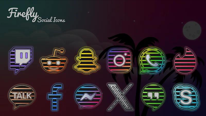 Firefly Neon Icon Pack Screenshot 3