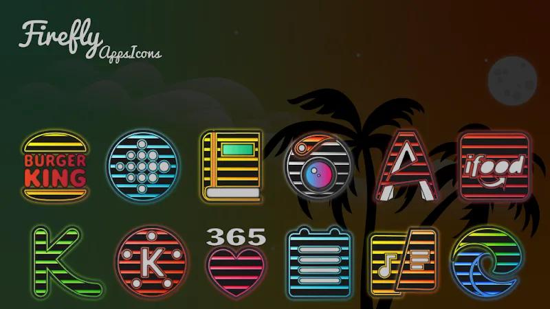 Firefly Neon Icon Pack Screenshot 5