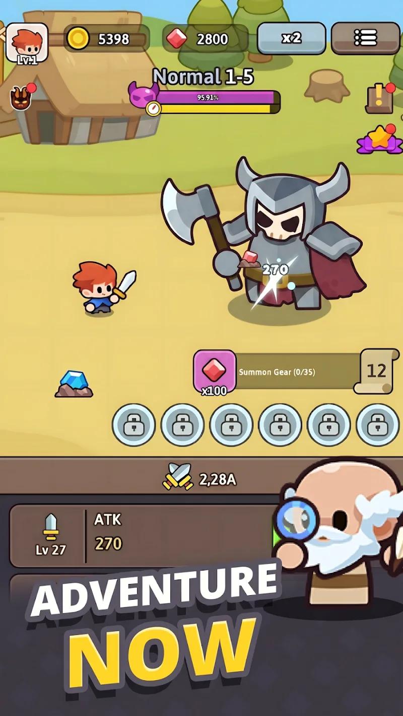 Tiny Knightfall: Idle RPG Game Screenshot 1
