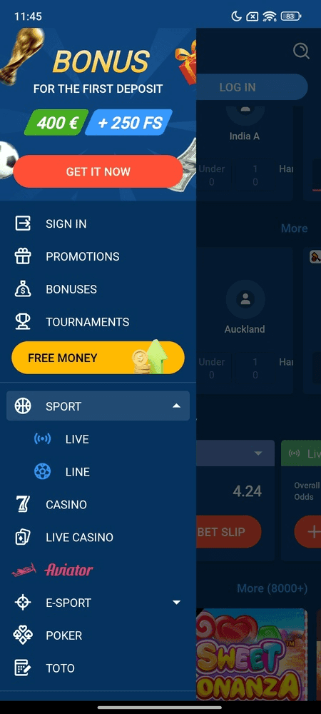 Mostbet Screenshot 1