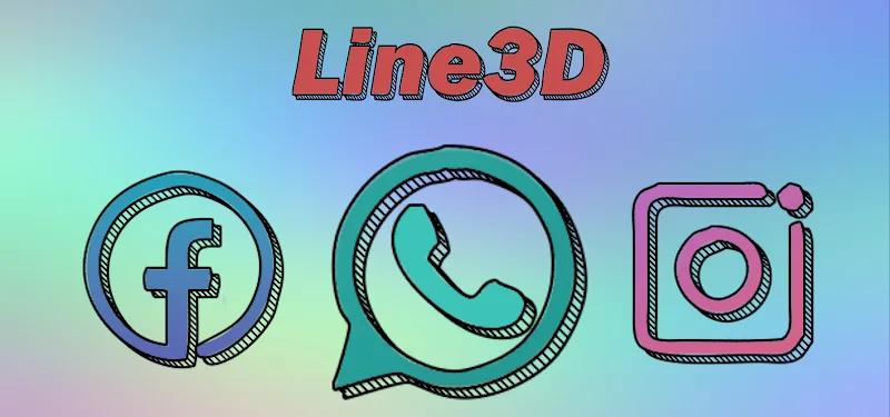 Line3D - Icon Pack Screenshot 1
