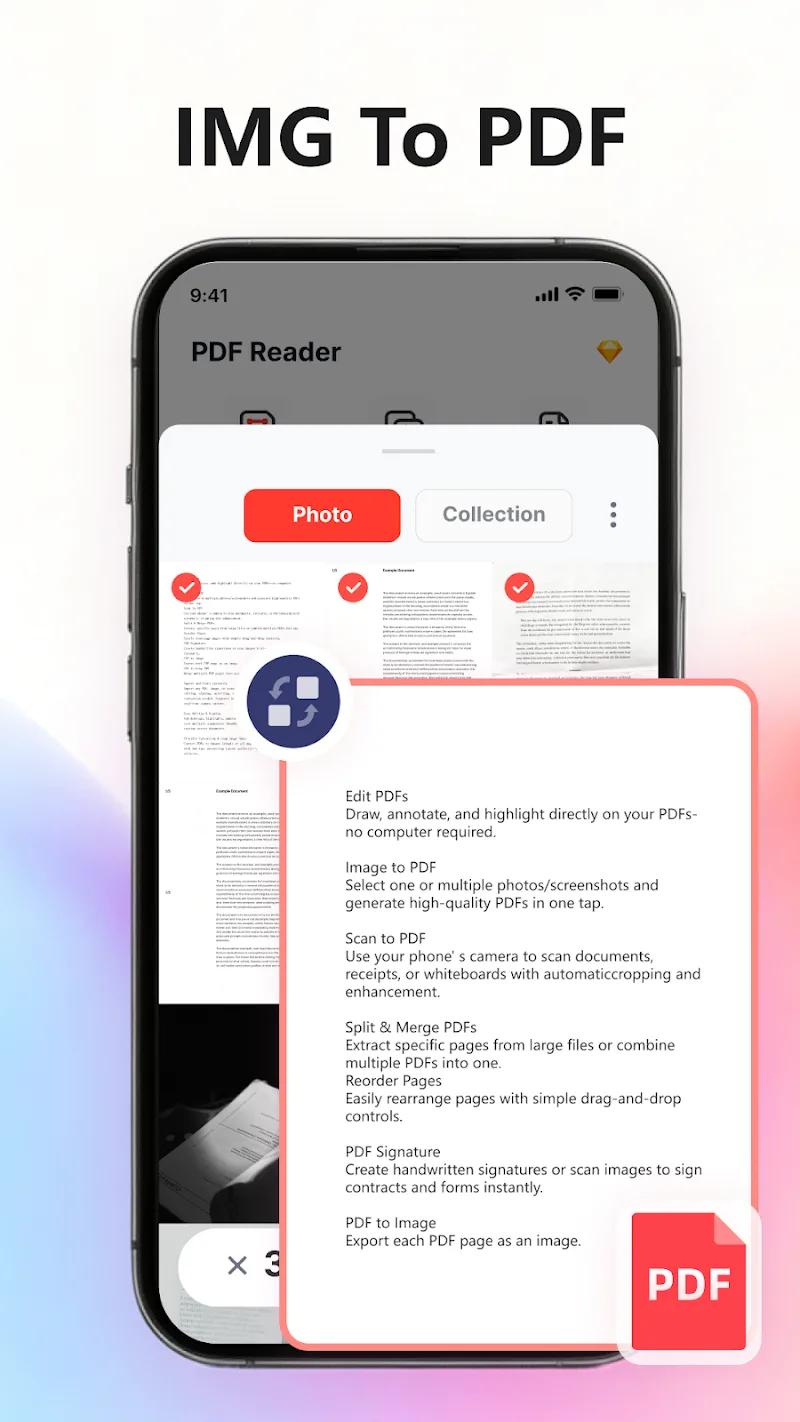MobilePDF Editor: Image to PDF Screenshot 2