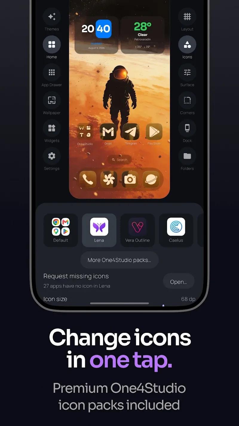 One4Home: Launcher & Themes Screenshot 4