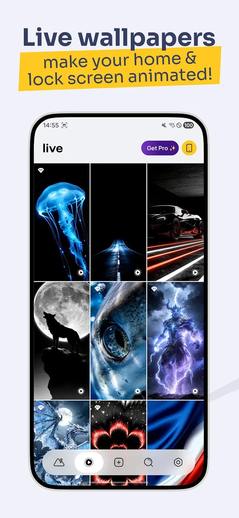 One4Wall: 4K Wallpapers & Live Screenshot 1