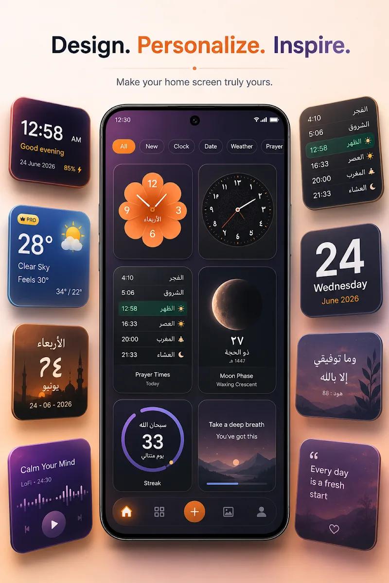 Wadiget - Widgets & Themes Screenshot 1
