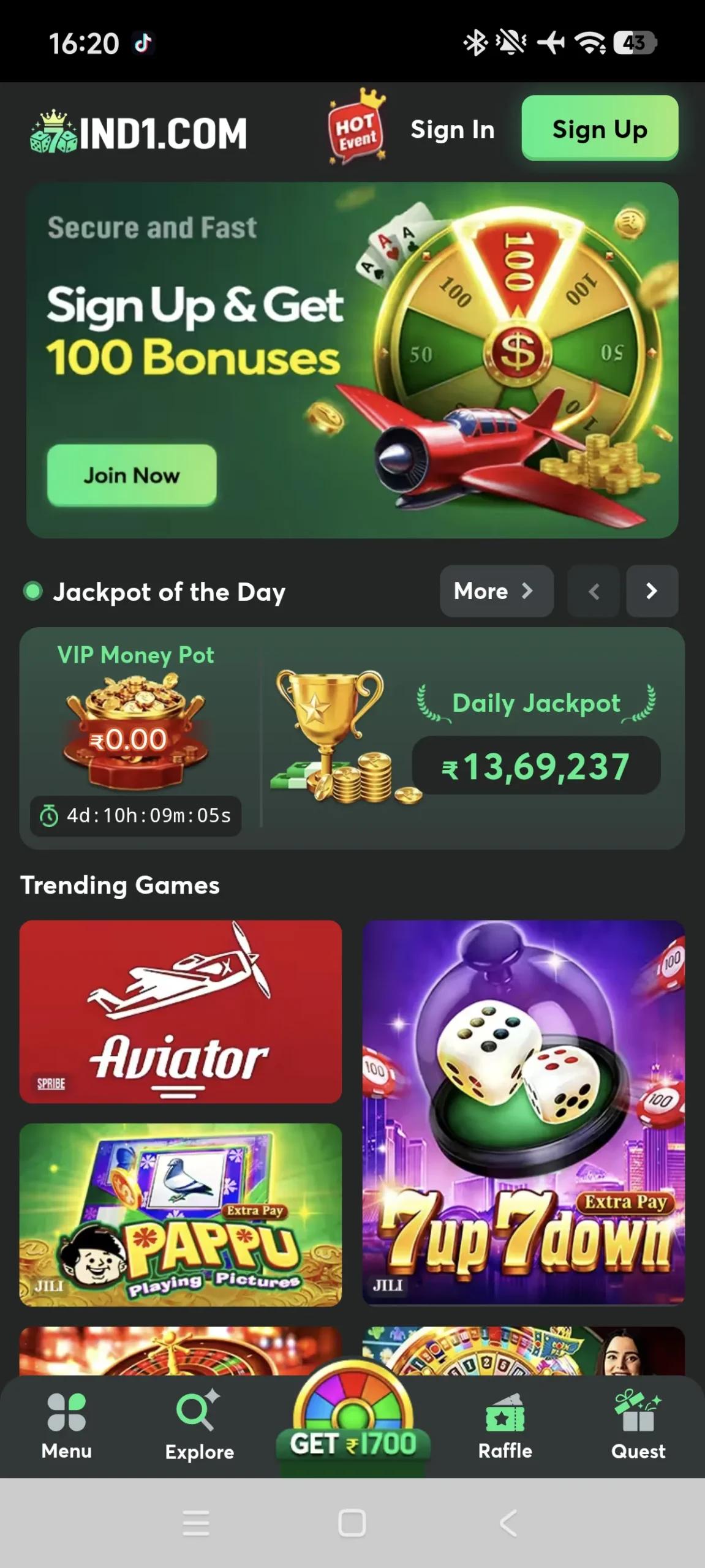 IND1 Screenshot 1