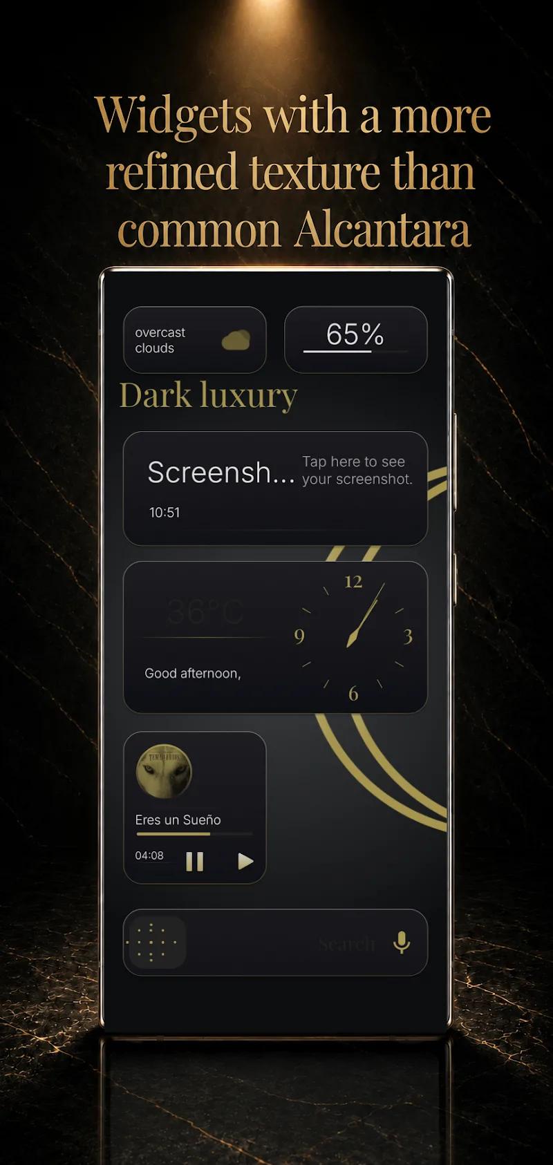 Dark Luxury for KWGT Screenshot 2
