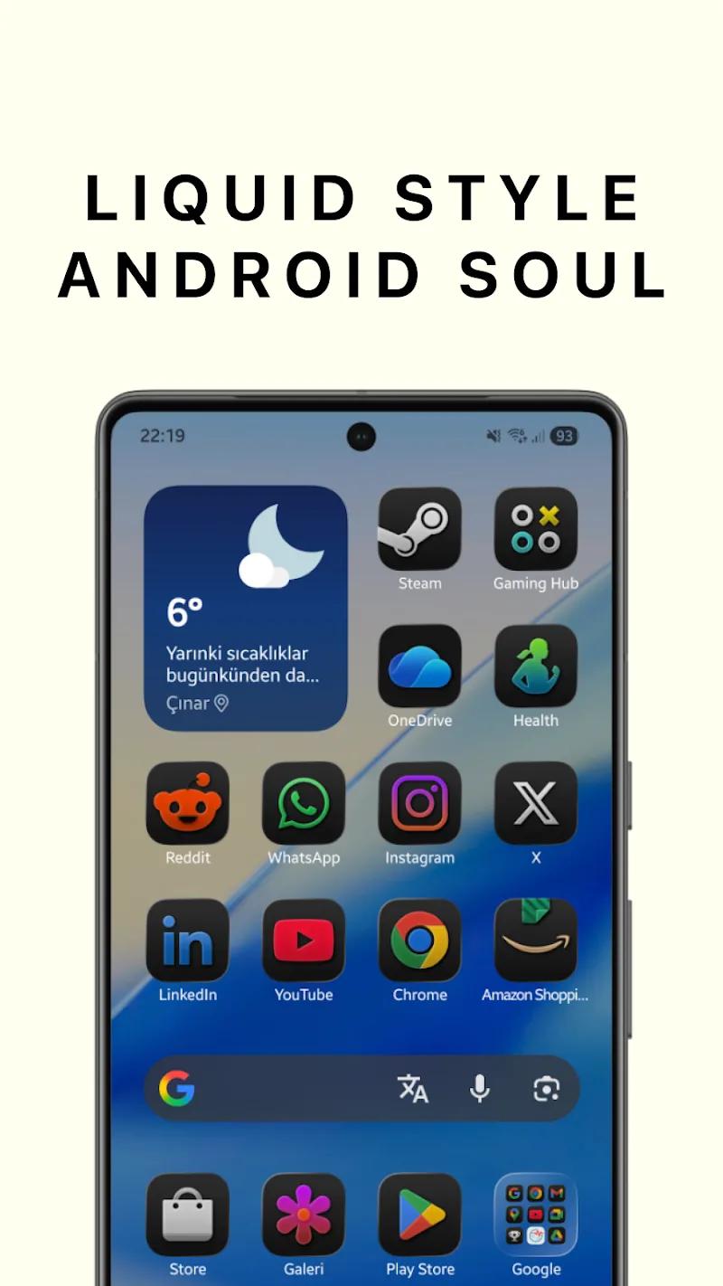 LiqUI Glossy - Dark Icon Pack Screenshot 1