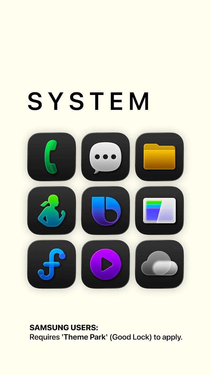 LiqUI Glossy - Dark Icon Pack Screenshot 2