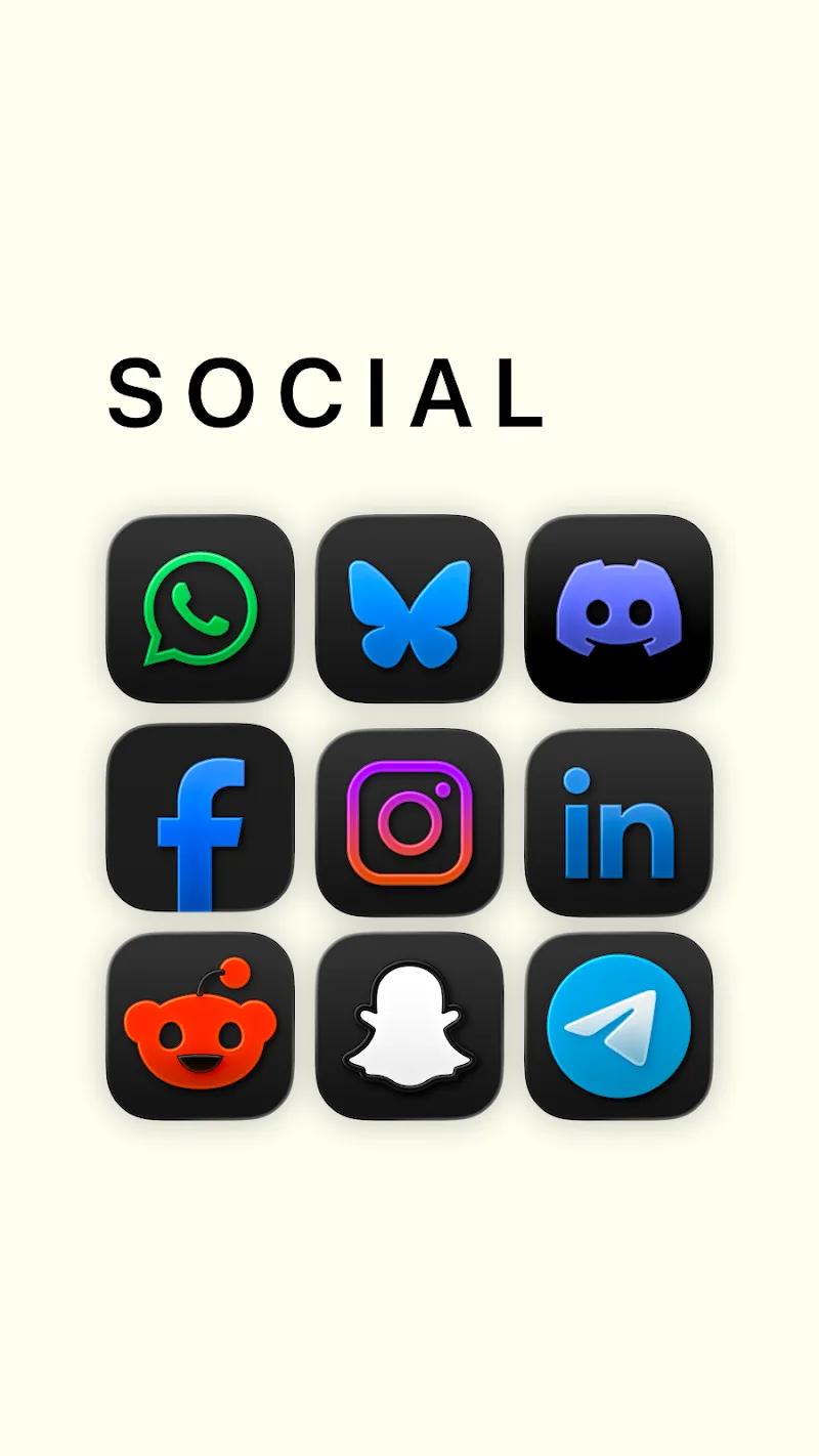 LiqUI Glossy - Dark Icon Pack Screenshot 3
