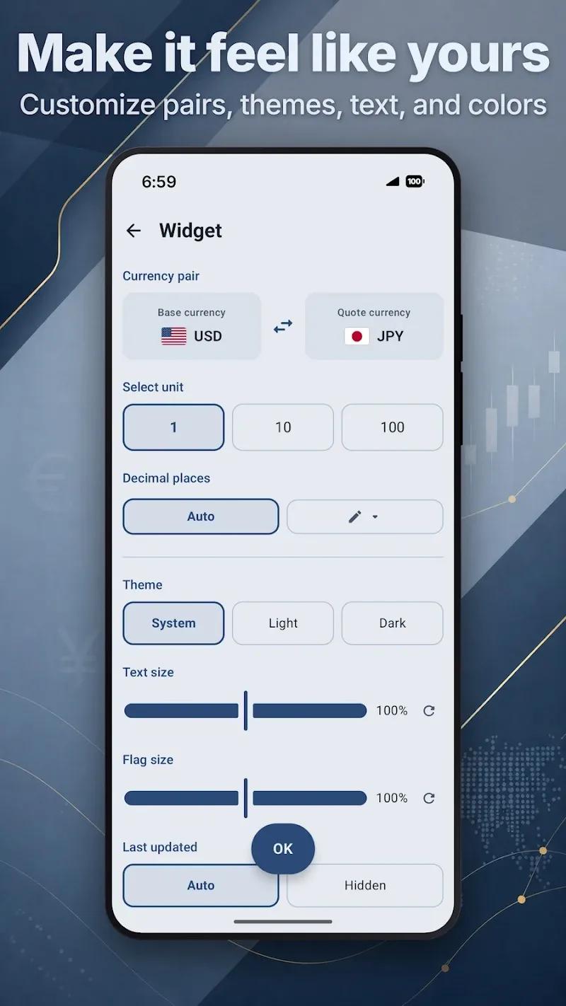 RateGlance - Currency Widget Screenshot 4
