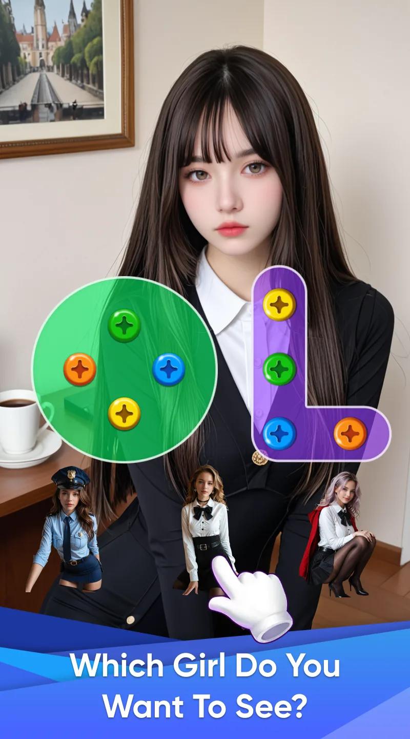Shiny Screw Garden: Glow Match Screenshot 3