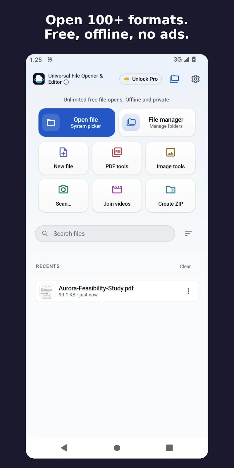 Universal File Opener & Editor Screenshot 1