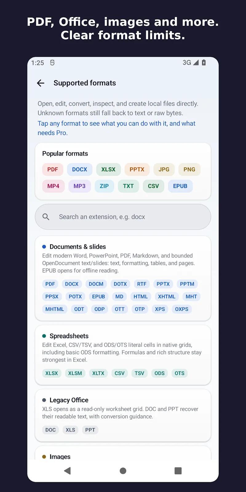 Universal File Opener & Editor Screenshot 2