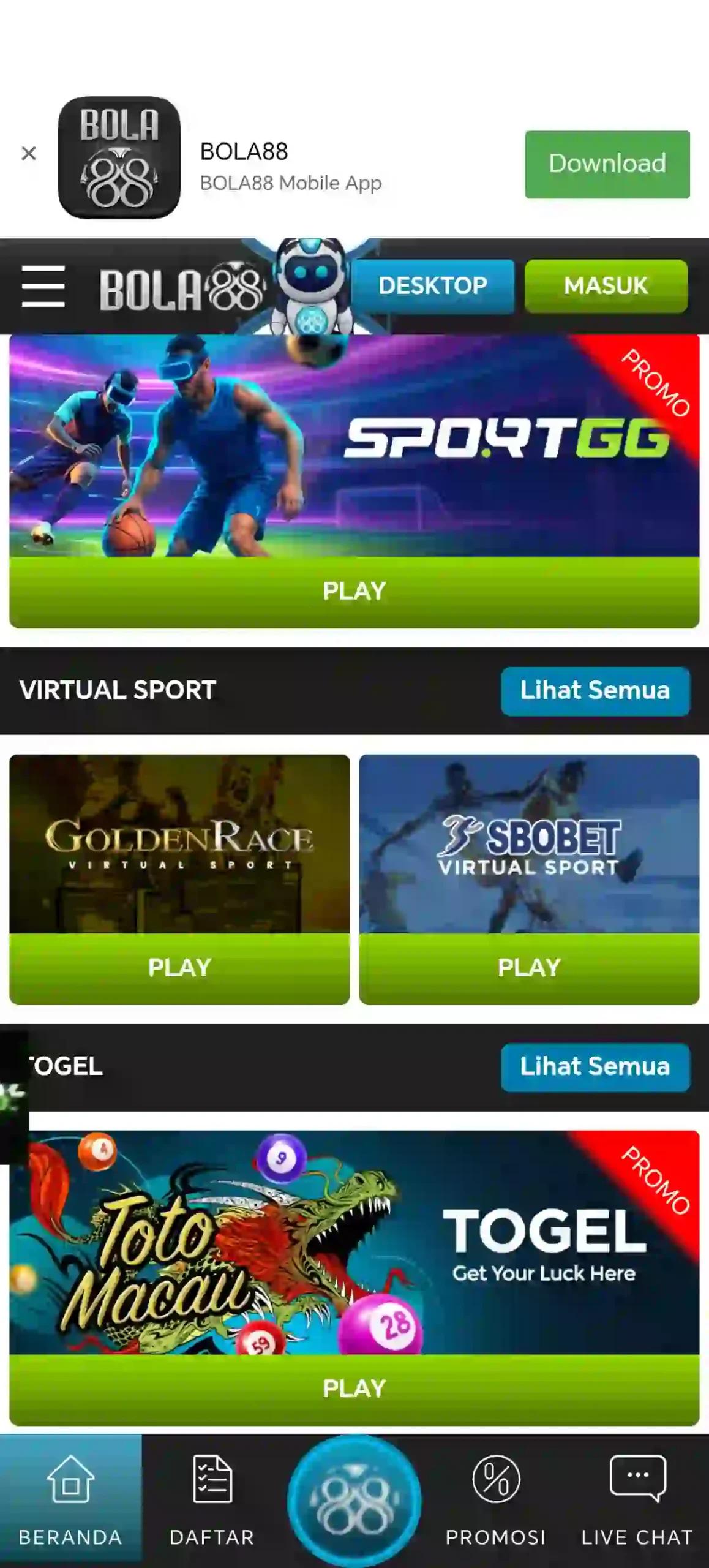 Bola88 Screenshot 2