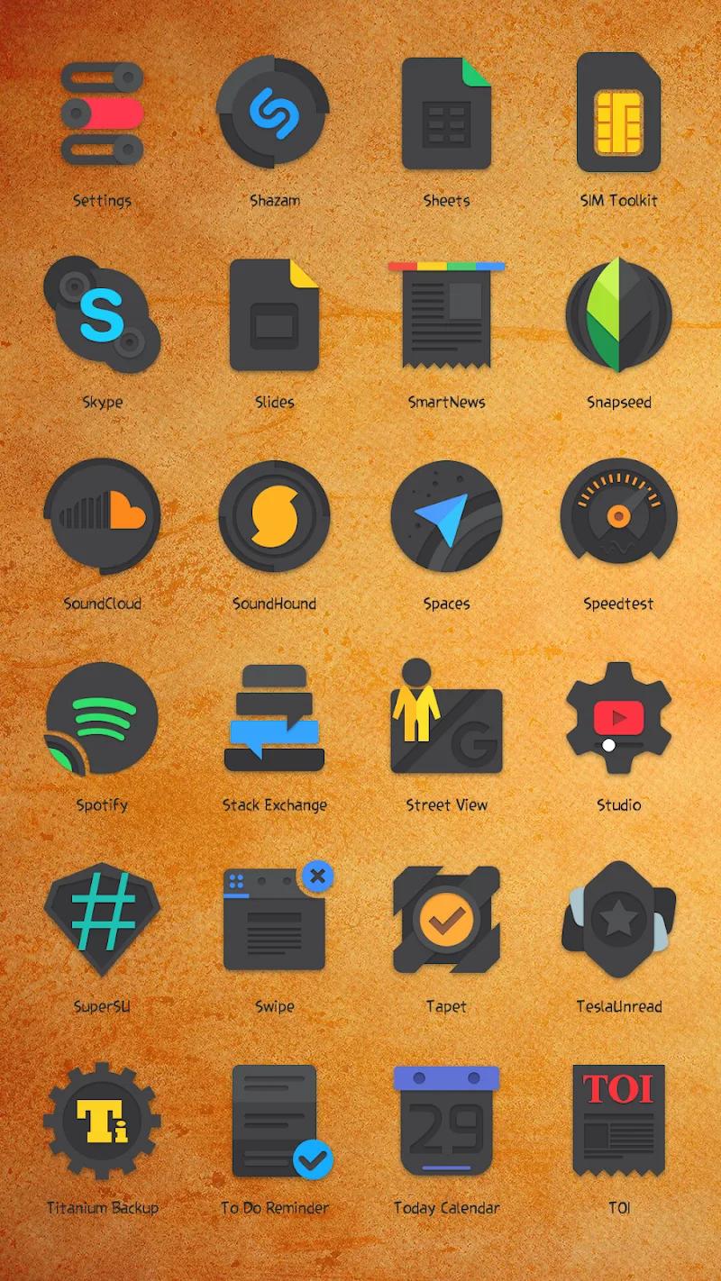Crispy Dark Icon Pack Screenshot 4