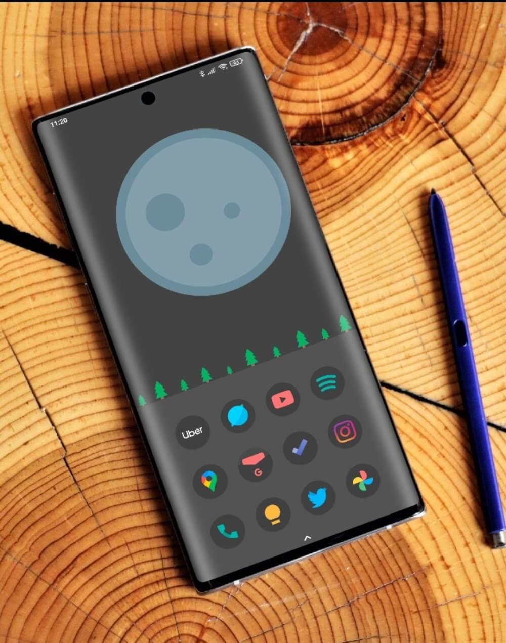 Black Pie - Icon Pack Screenshot 1
