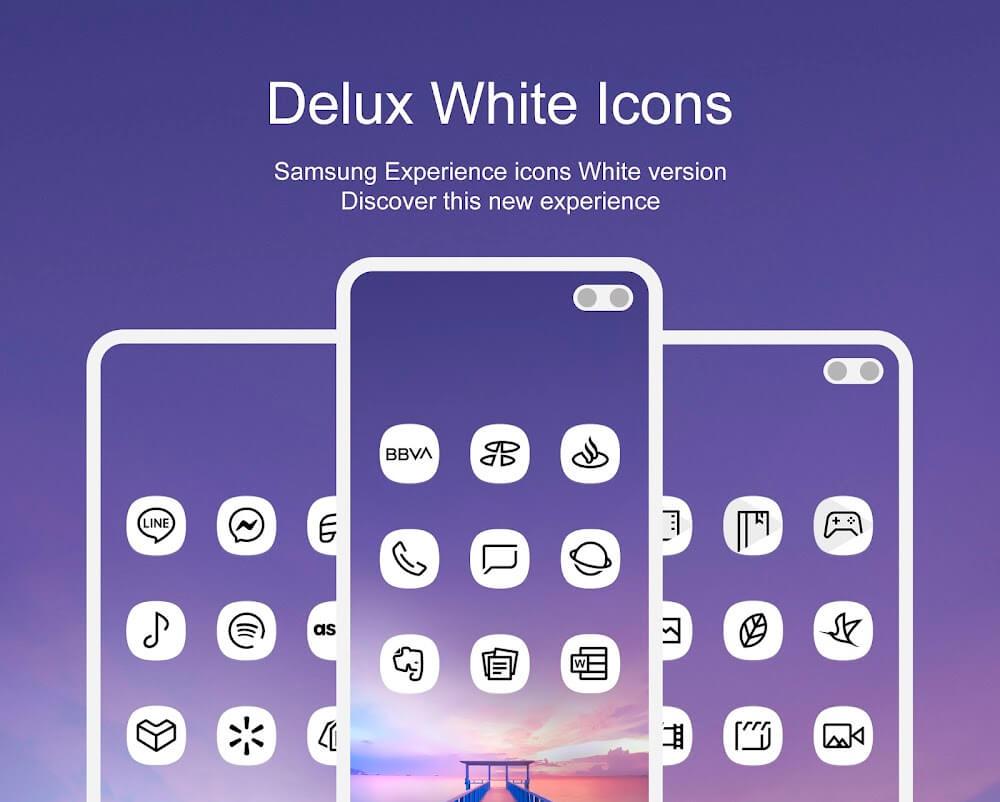 Delux White - Icon Pack Screenshot 1