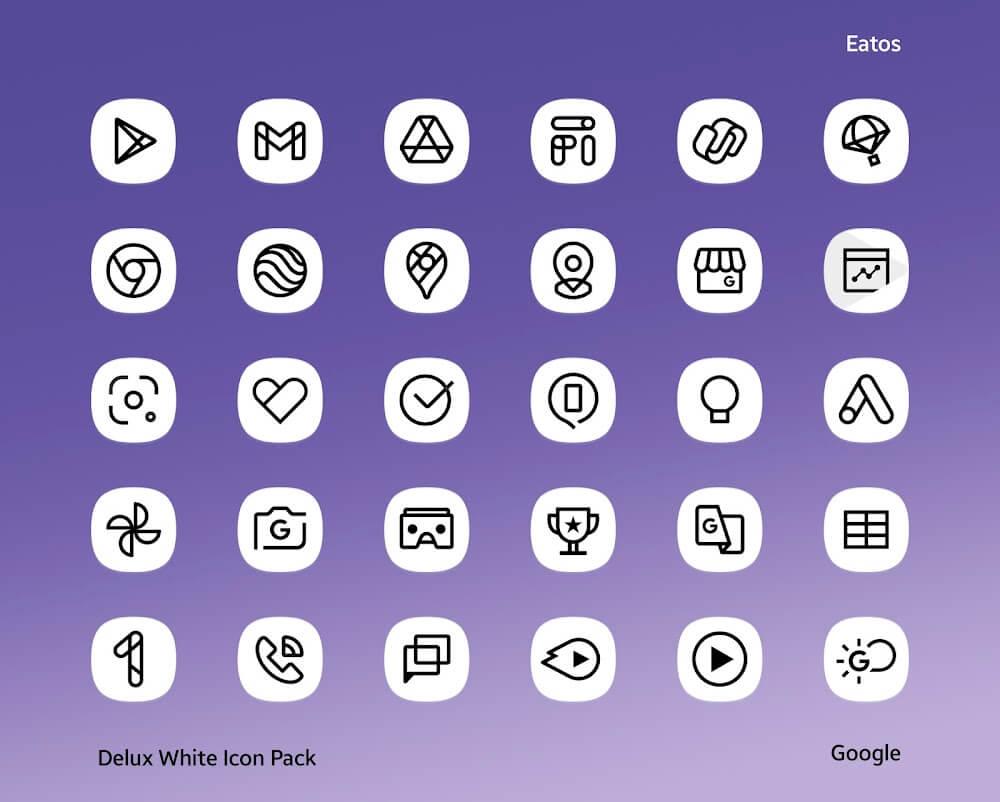 Delux White - Icon Pack Screenshot 3