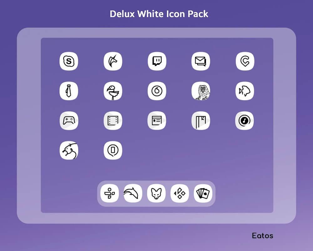 Delux White - Icon Pack Screenshot 5