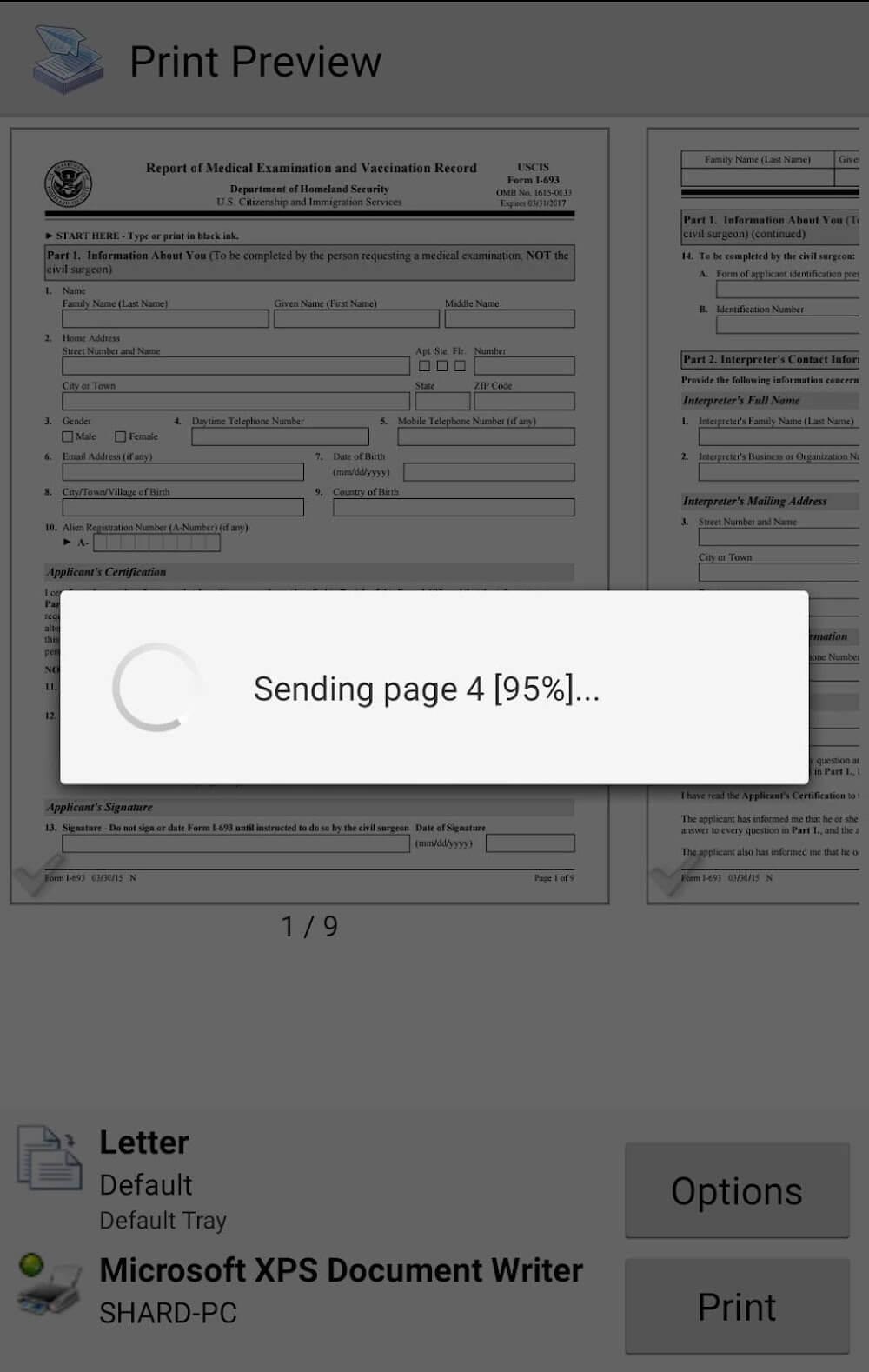 PrinterShare Mobile Print Screenshot 1