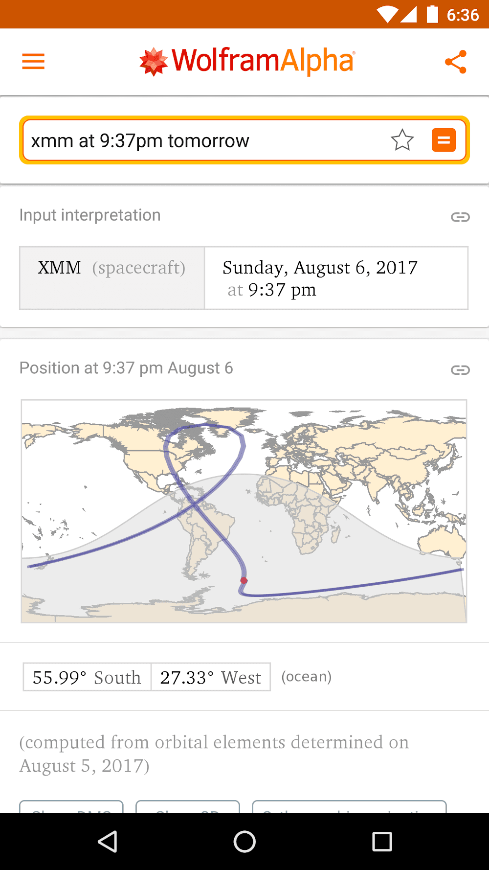 WolframAlpha Screenshot 5