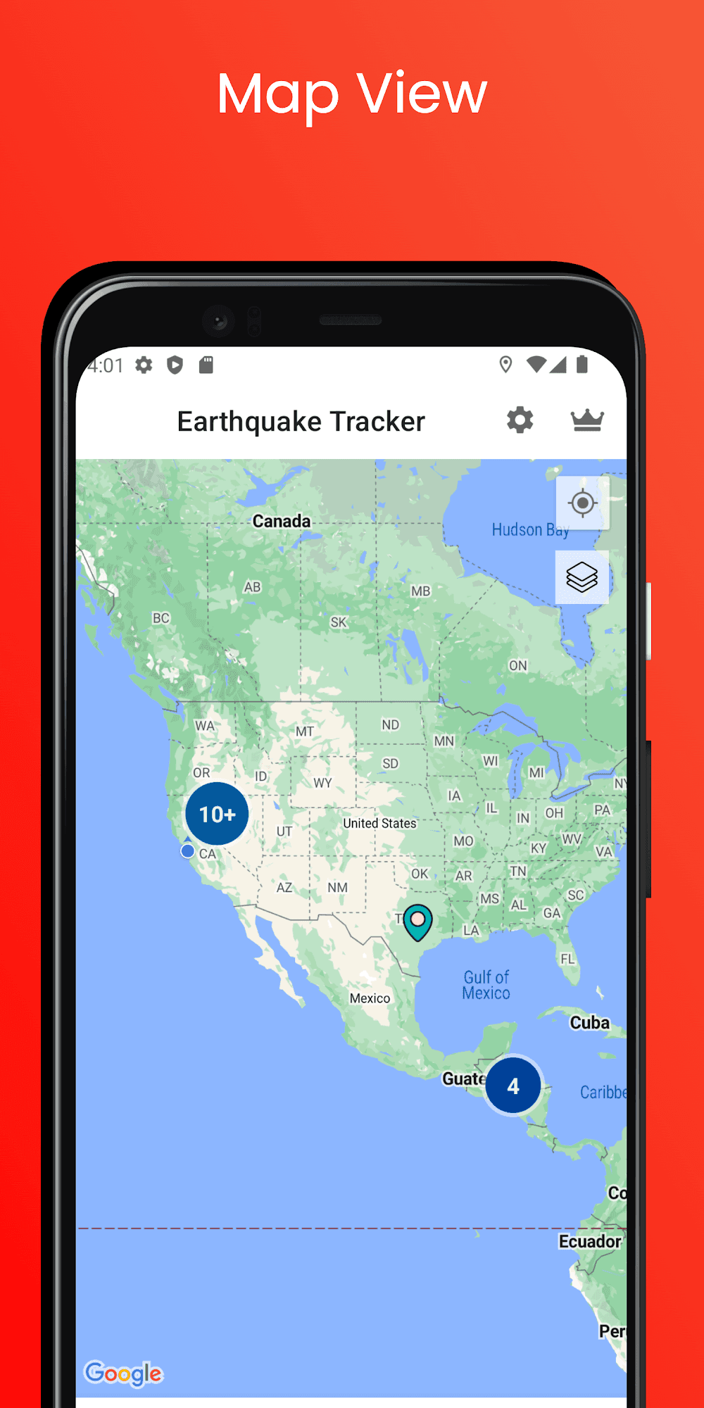 Earthquake Tracker Screenshot 5