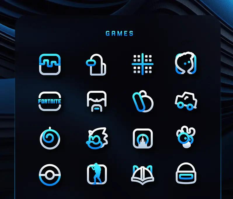 BlueLine IconPack Screenshot 4