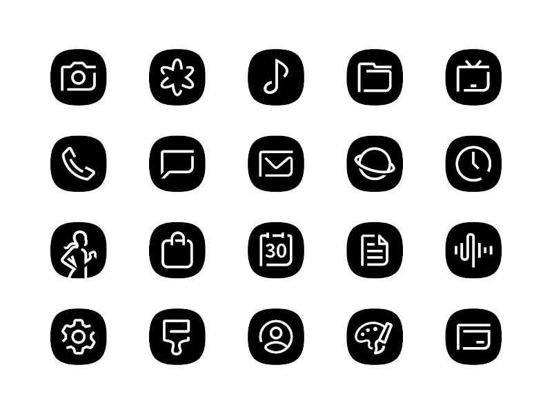 Blaux Black - Icon Pack Screenshot 2