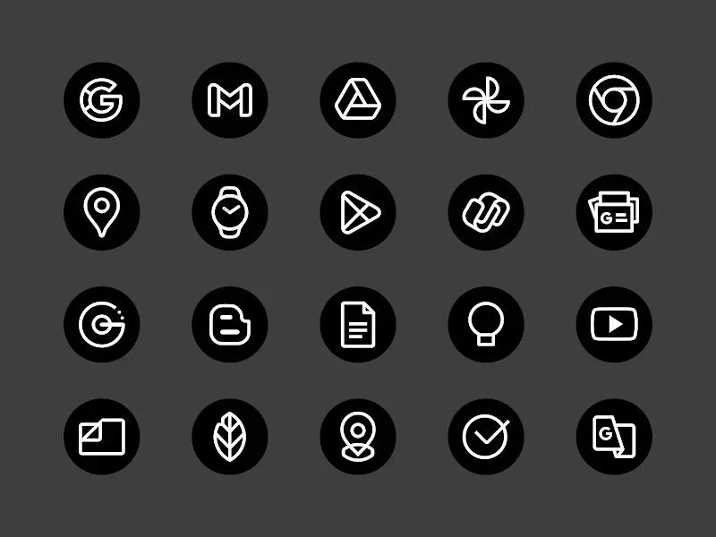 Blaux - Icon Pack (Round) Screenshot 2