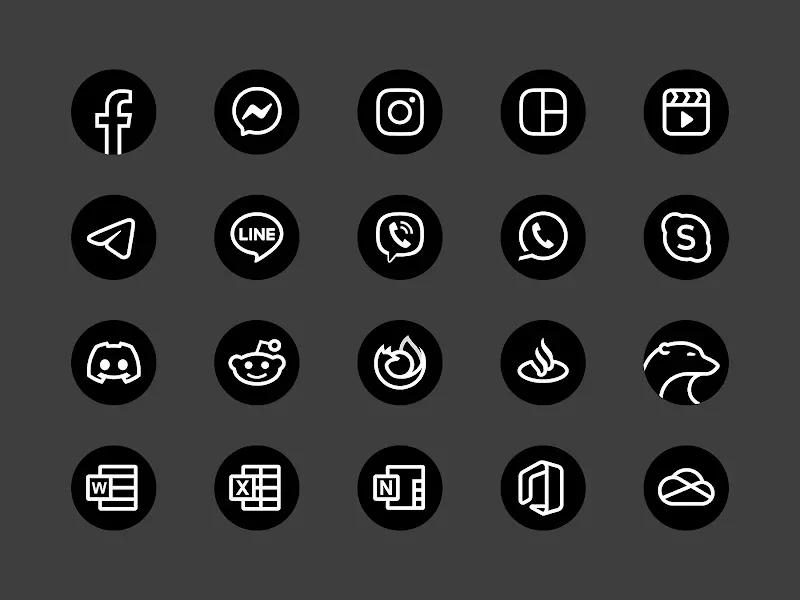 Blaux - Icon Pack (Round) Screenshot 3