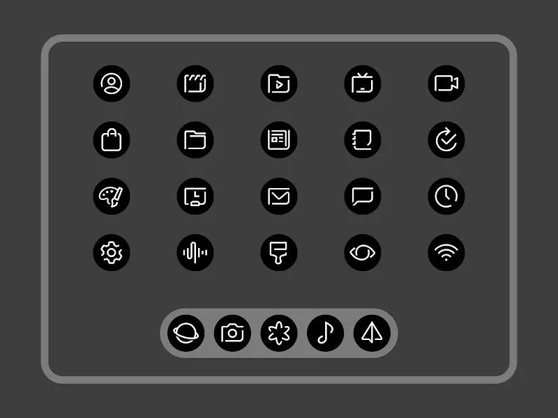 Blaux - Icon Pack (Round) Screenshot 4