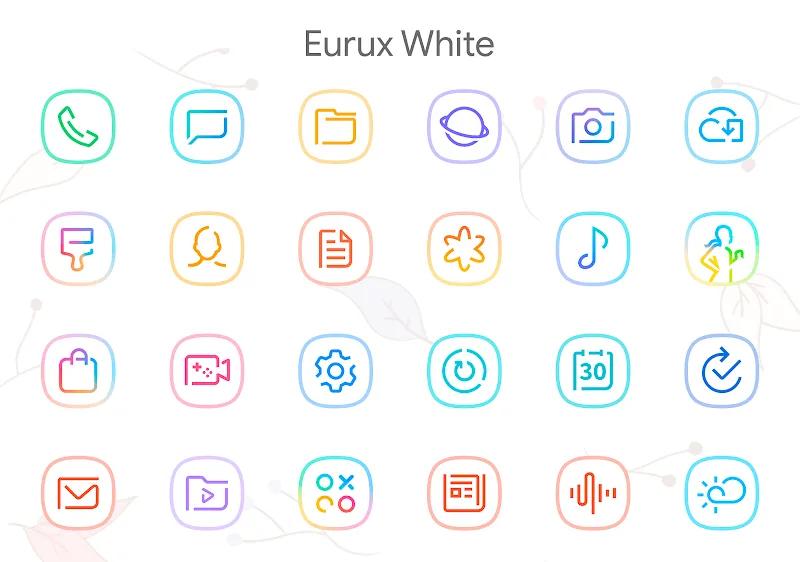 Eurux White - Icon Pack Screenshot 1