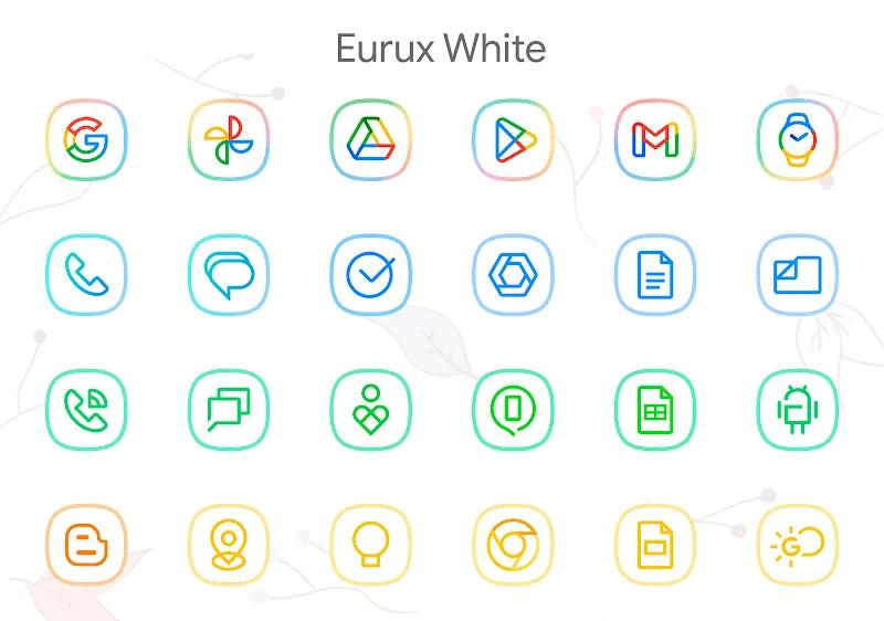 Eurux White - Icon Pack Screenshot 2