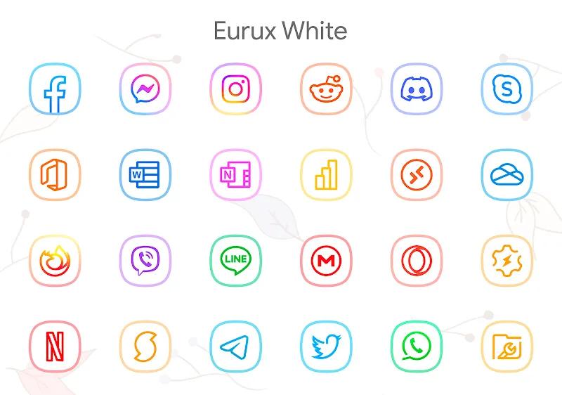 Eurux White - Icon Pack Screenshot 3