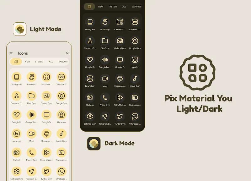 Pix Material You Light/Dark Screenshot 3